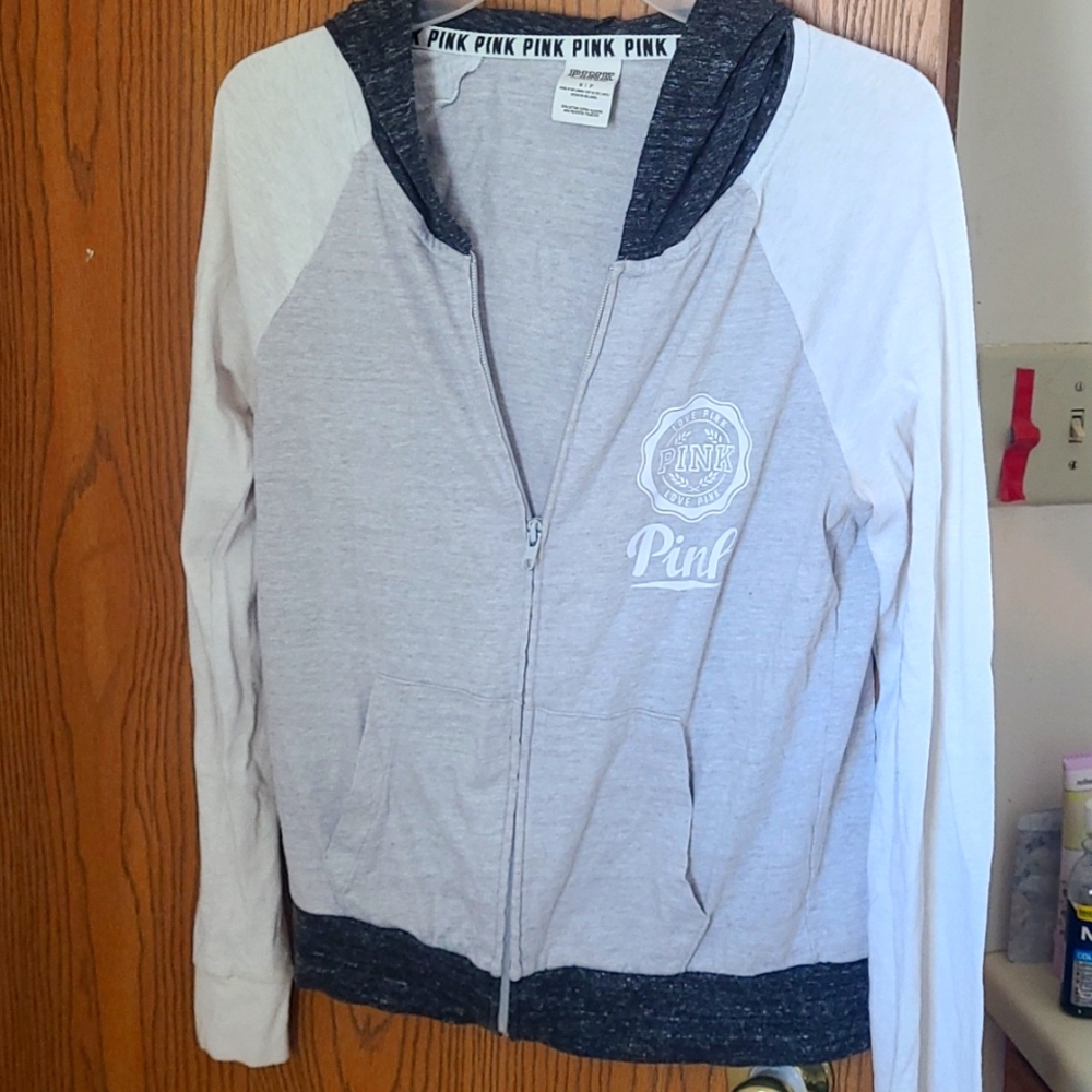 Pink zip up